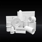 Peças estruturais de fibra cerâmica de alumina
