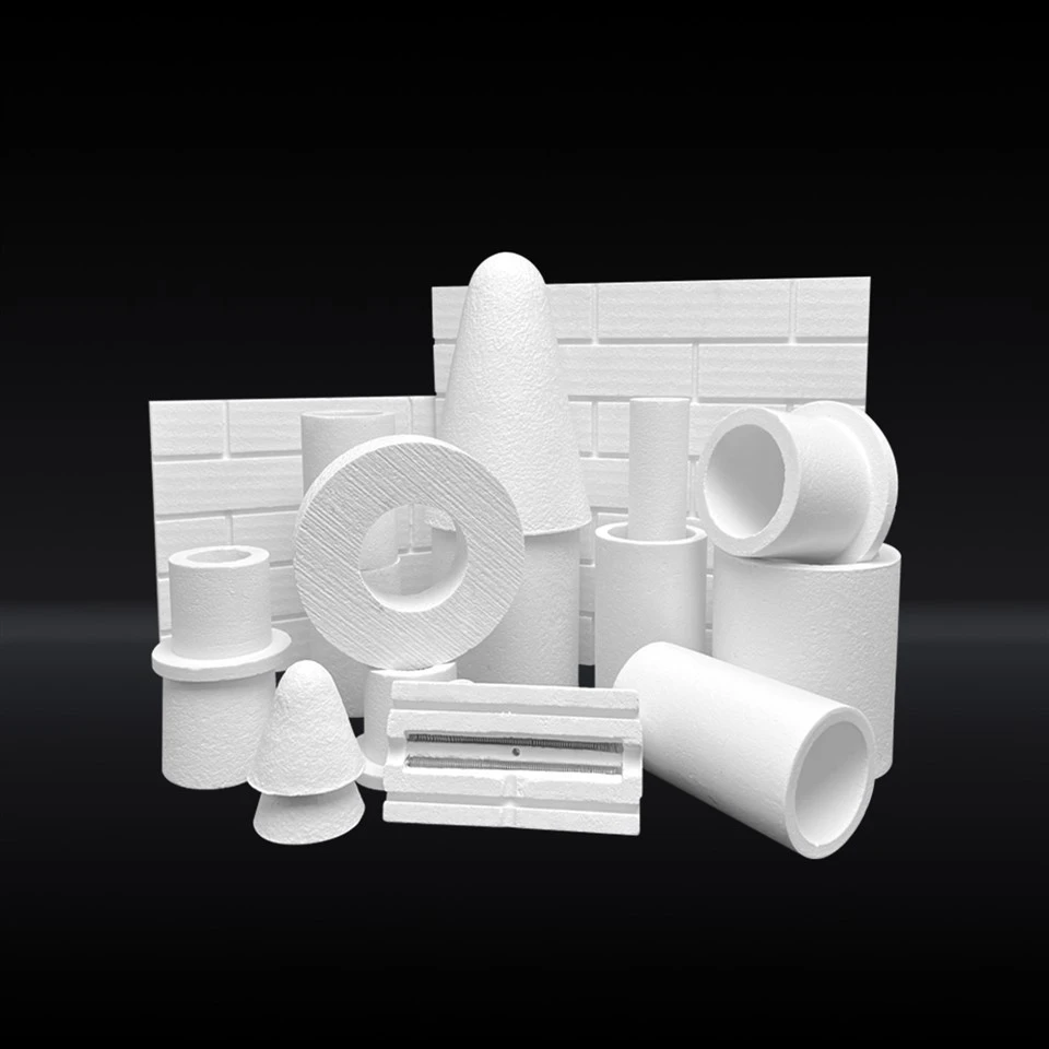 Peças estruturais de fibra cerâmica de alumina